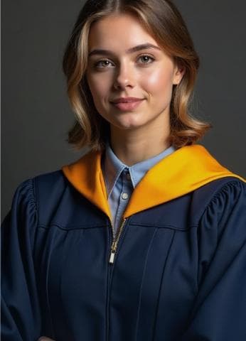 Adult Graduation Gown Model